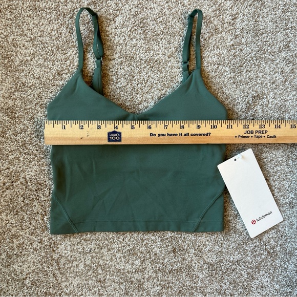Lululemon Align Cropped Cami Tank Top A/B Cup, GREU, NWT, Size 0 - Picture 6 of 7